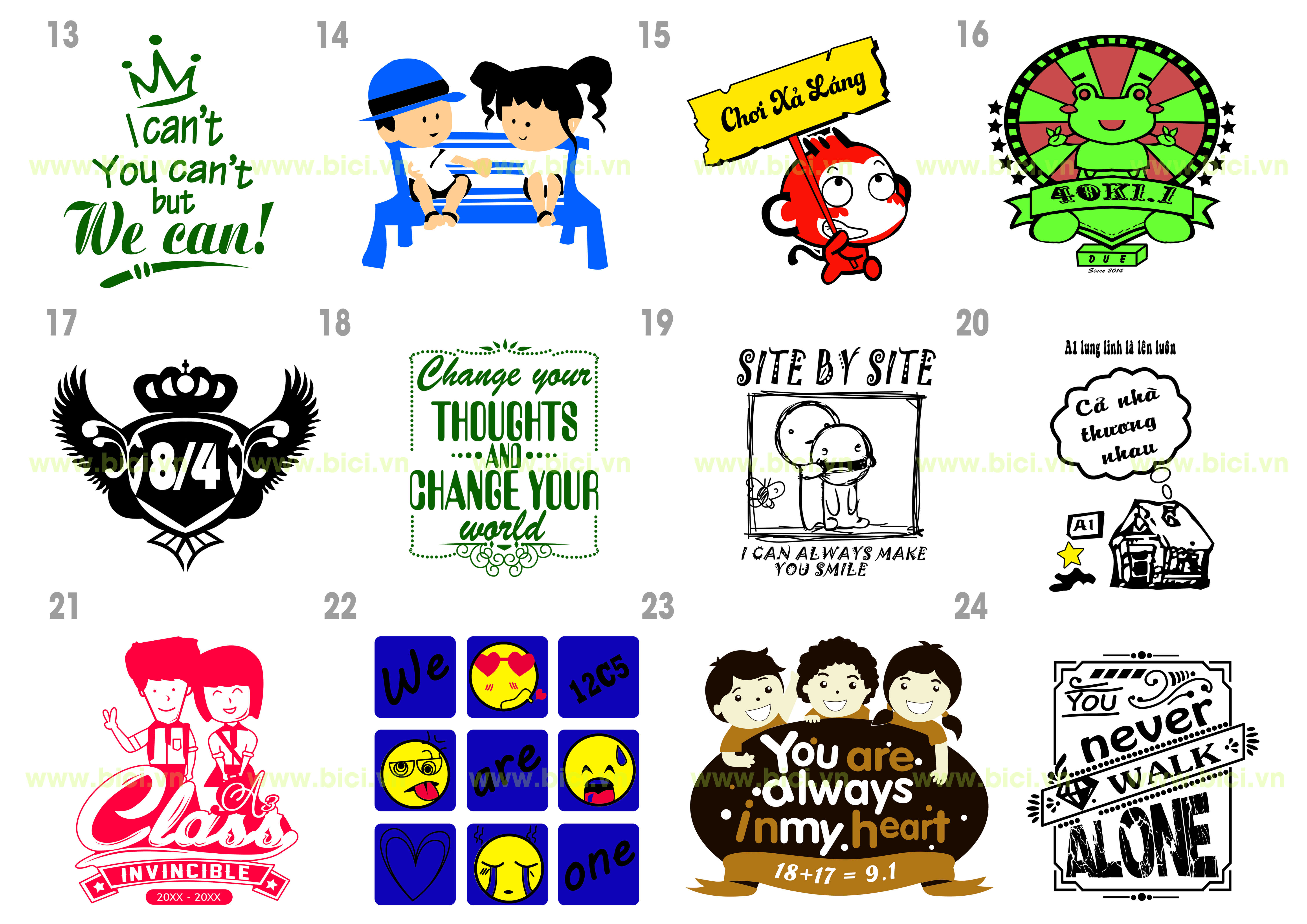 kinh nghiệm chọn logo cho áo lớp