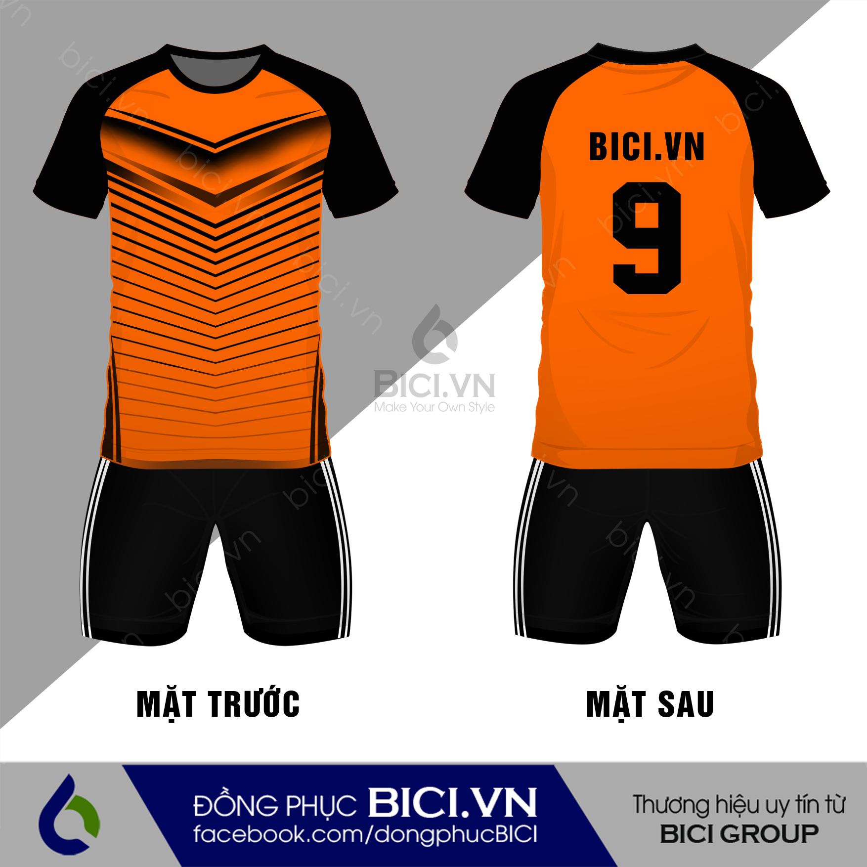 áo bóng đá màu cam