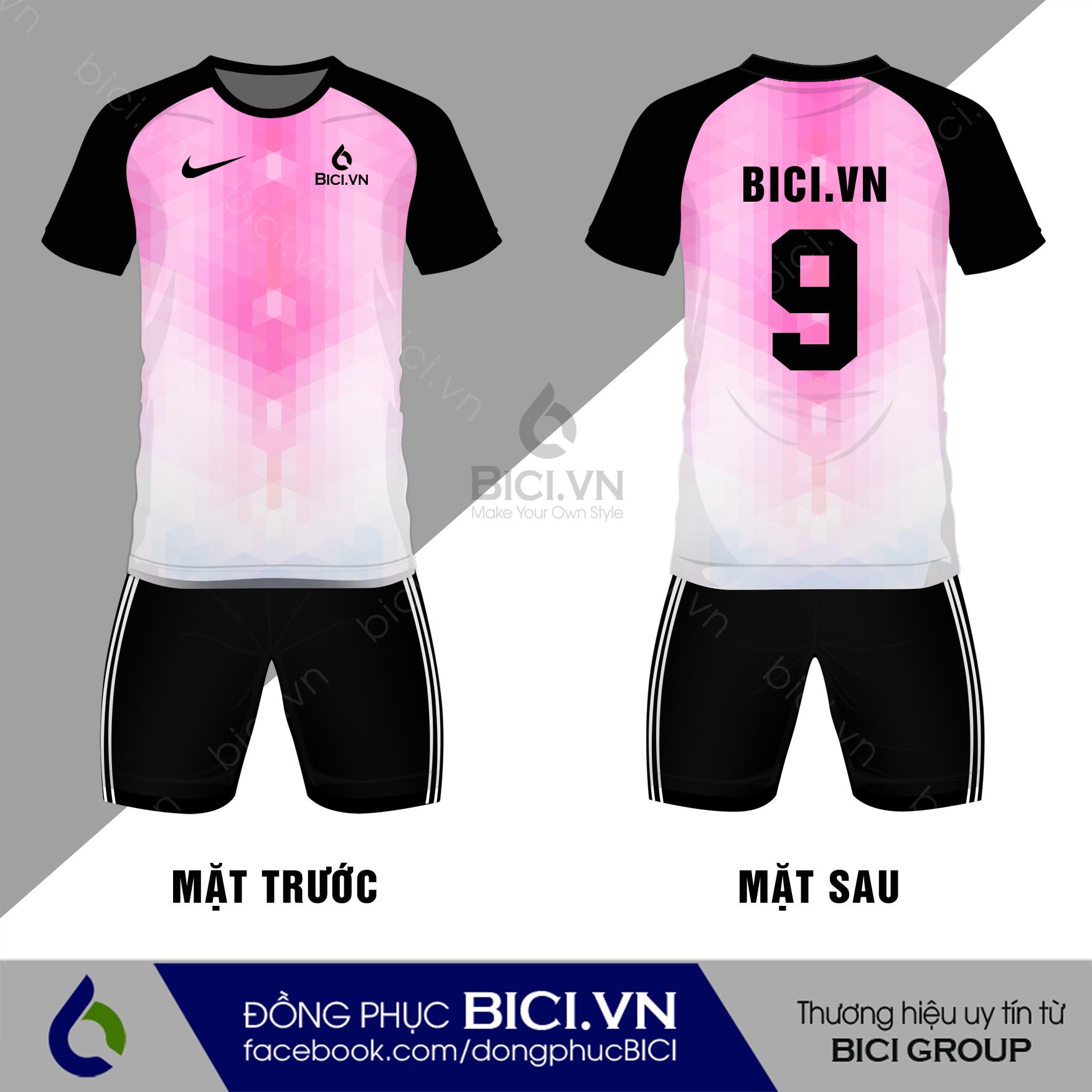 áo bóng đá màu hồng