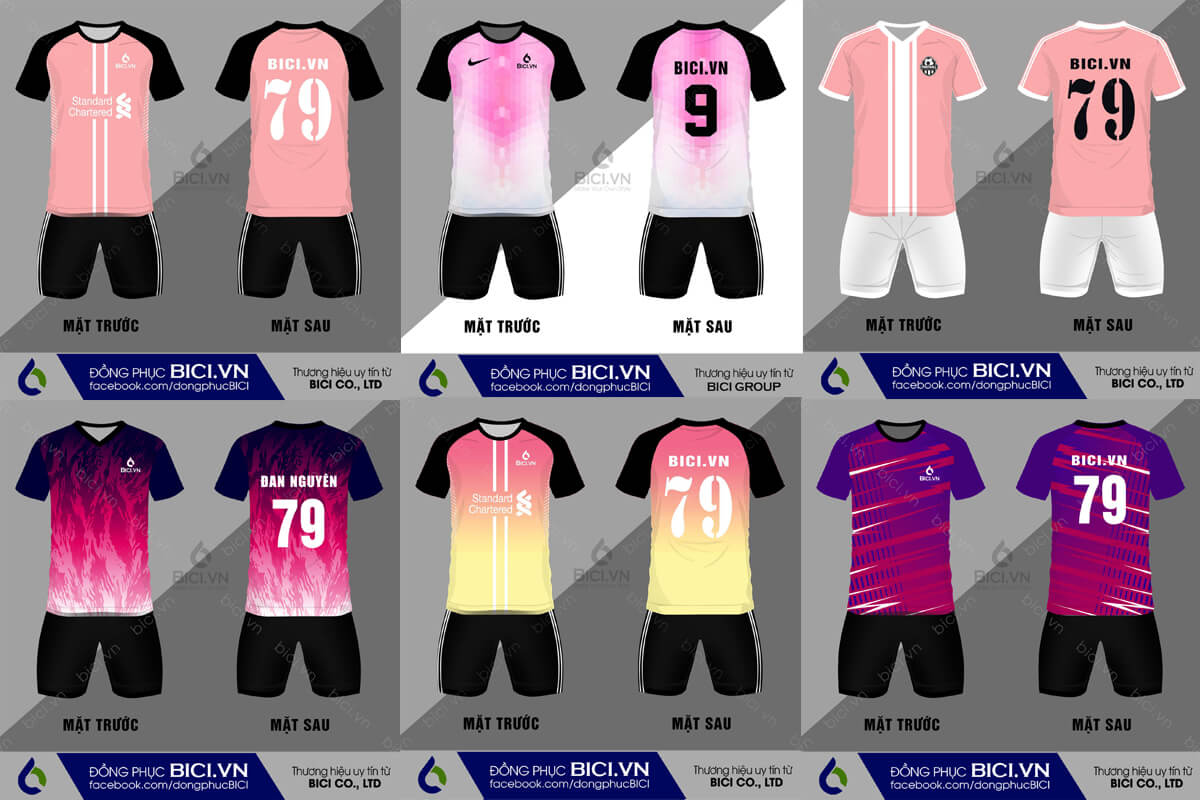 mẫu áo bóng đá màu hồng mẫu áo bóng đá màu hồng