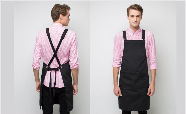 tạp dề đeo chéo