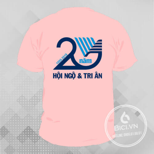 đồng phục họp lớp 20 năm màu hồng phấn đồng phục họp lớp 20 năm màu hồng phấn