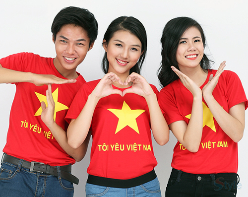 mẫu áo cờ đỏ sao vàng mẫu áo cờ đỏ sao vàng