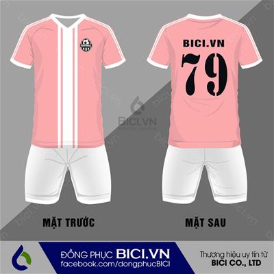 Mẫu Áo Bóng Đá Màu Hồng Trẻ Trung 