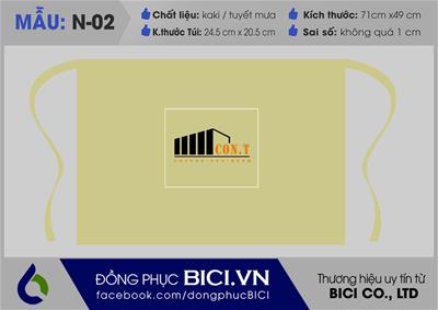 Mẫu Đồng Phục Tạp Dề Con.T Dạng Ngắn