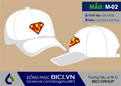 Mẫu Mũ Đồng Phục Lớp Màu Trắng Tinh Khôi