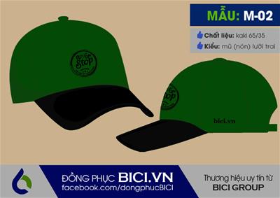 Mẫu Mũ Đồng Phục Lớp Phối Màu Xanh Đen