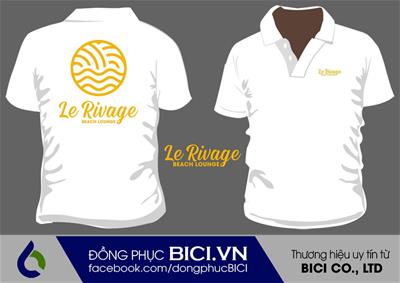 Mẫu Đồng Phục Le Rivage Cổ Bẻ Màu Trắng