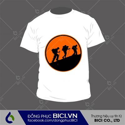 Mẫu Đồng Phục Nhóm Đi Chơi Cổ Tròn Màu Trắng