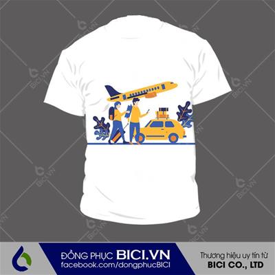 Mẫu Đồng Phục Nhóm Đi Chơi Màu Trắng Ấn Tượng