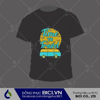 Mẫu Đồng Phục Nhóm Đi Du Lịch Màu Đen Cá Tính