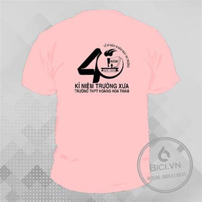 Mẫu Đồng Phục Họp Lớp 40 Năm Màu Hồng Phấn