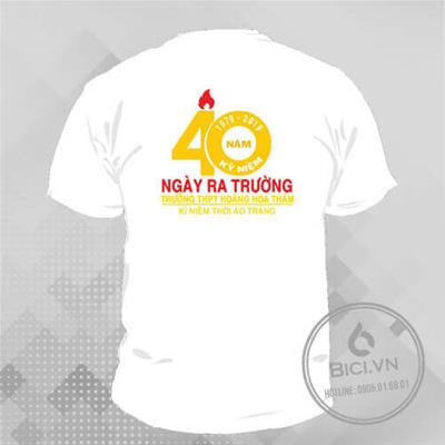 Mẫu Đồng Phục Họp Lớp 40 Năm Màu Trắng