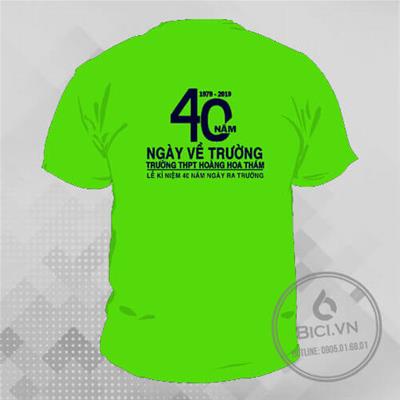 Mẫu Đồng Phục Họp Lớp 40 Năm Màu Xanh Chuối