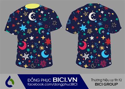Mẫu Áo Lớp 3D Galaxy Số 2