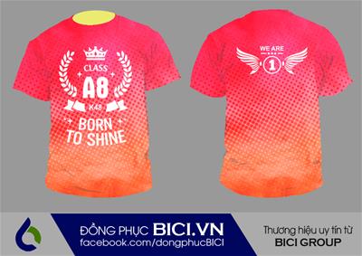 Mẫu Áo Lớp 3D Ombre Số 6