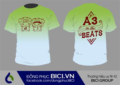 Mẫu Áo Lớp 3D Ombre Số 10