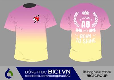 Mẫu Áo Lớp 3D Ombre Số 13