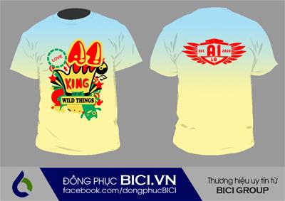 Mẫu Áo Lớp 3D Ombre Số 14