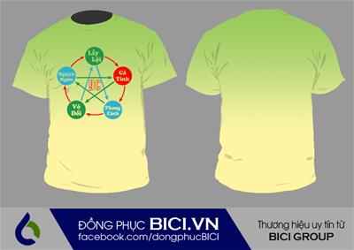 Mẫu Áo Lớp 3D Ombre Số 15