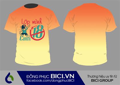 Mẫu Áo Lớp 3D Ombre Số 16