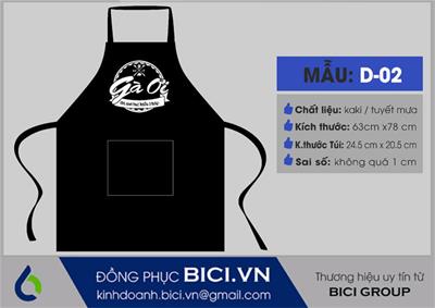 Mẫu Đồng Phục Tạp Dề Đẹp Số 4