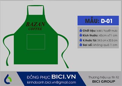 Mẫu Đồng Phục Tạp Dề Đẹp Số 1