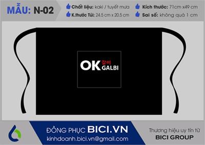 Mẫu Đồng Phục Tạp Dề Ngắn Đẹp Số 1