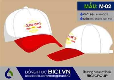 Mẫu Mũ Đồng Phục Lớp Chất Số 6
