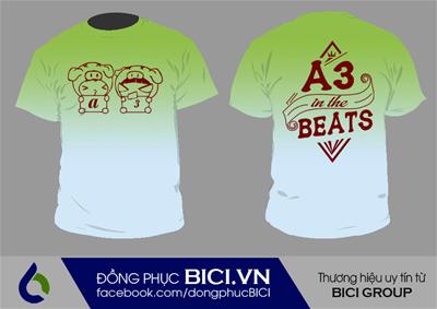 Mẫu Áo Lớp 3D Màu Xanh Lá Lạ Mắt