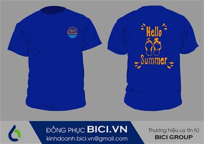 Mẫu Đồng Phục Team Building Du Lịch Màu Bích Đẹp