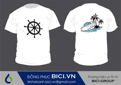 Mẫu Đồng Phục Team Building Du Lịch Màu Trắng Đơn Giản