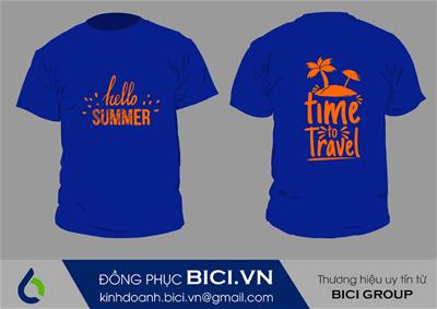 Mẫu Đồng Phục Team Building Màu Bích Phong Cách