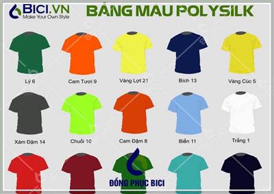 Bảng Màu Vải Poly Silk Tại Đồng Phục Miền Trung