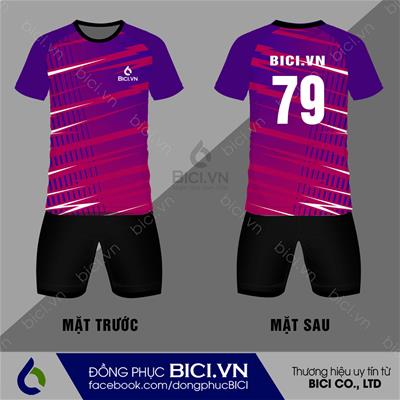 Mẫu Áo Bóng Đá Tone Màu Tím Cá Tính