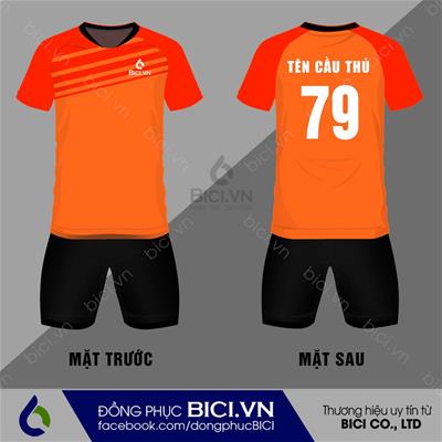 Mẫu Áo Bóng Đá Màu Cam Cá Tính