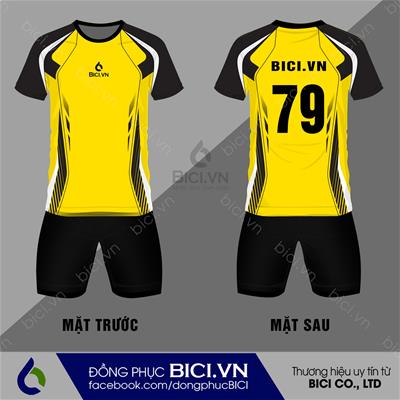 Mẫu Áo Bóng Đá Màu Vàng Nổi Bật [MÃ: ABD-15]