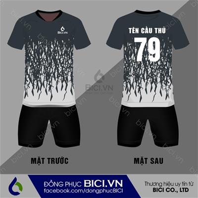 Mẫu Áo Bóng Đá Màu Xám Đẹp Ấn Tượng