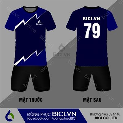 Mẫu Áo Bóng Đá Màu Xanh Đẹp