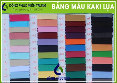 Bảng Màu Vải Kaki May Tạp Dề Đồng Phục