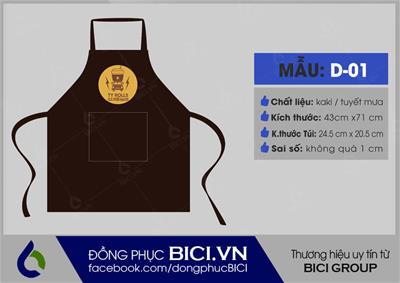 Đồng Phục Tạp Dề Ty Rolls Màu Nâu Đẹp Mắt