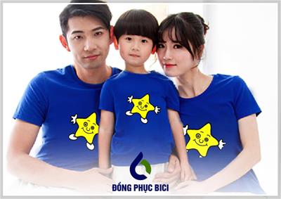 Mẫu Đồng Phục Gia Đình Màu Bích Hiện Đại 