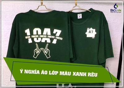 Ý Nghĩa Áo Lớp Màu Xanh Rêu | Mẫu Áo Lớp Màu Xanh Rêu Đẹp