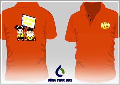 Mẫu Áo Lớp Màu Cam Cổ Bẻ Đẹp Mắt 