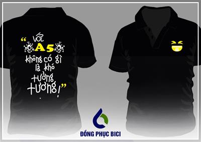 Mẫu Áo Lớp Màu Đen Cổ Bẻ Cá Tính 