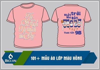 BST 101+ Mẫu Áo Lớp Màu Hồng Đẹp Được Yêu Thích Nhất