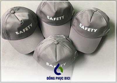 Mẫu Mũ Lưỡi Trai Đồng Phục Safety Màu Xám