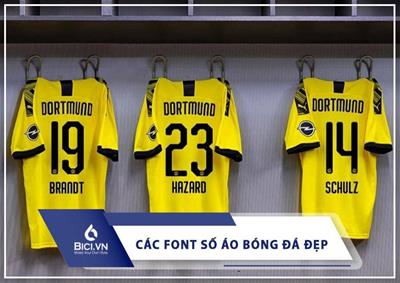 BST Các Font Số Áo Bóng Đá Đẹp Được Yêu Thích Nhất