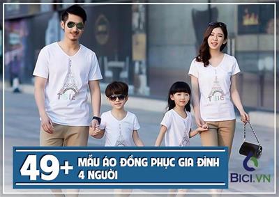 49+ Mẫu Áo Đồng Phục Gia Đình 4 Người Đẹp Được Yêu Thích Nhất